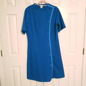 Vintage Blue Shift Dress
